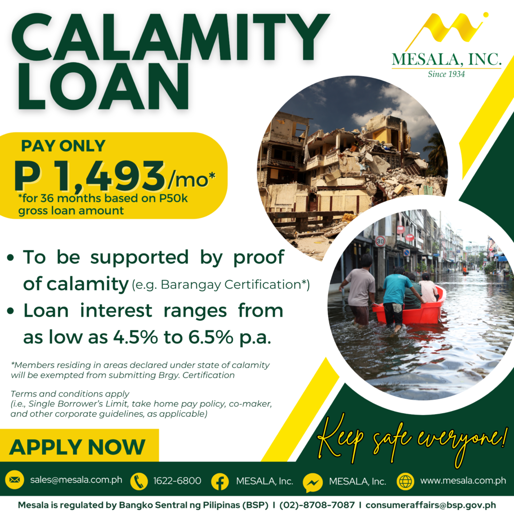 Calamity Loan - MESALA, INC.